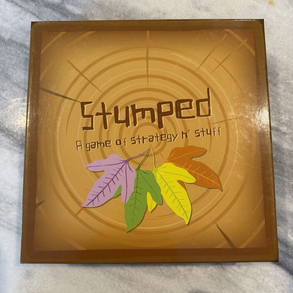 Stumped Tree Deck Building Board Card Game w/Wood‎ Trees NEW SEALED